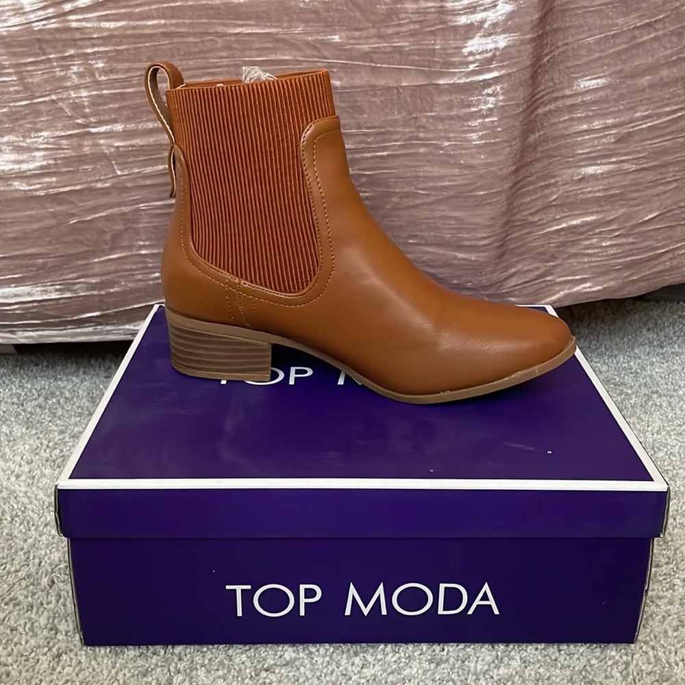 Top moda brown ankle boots
